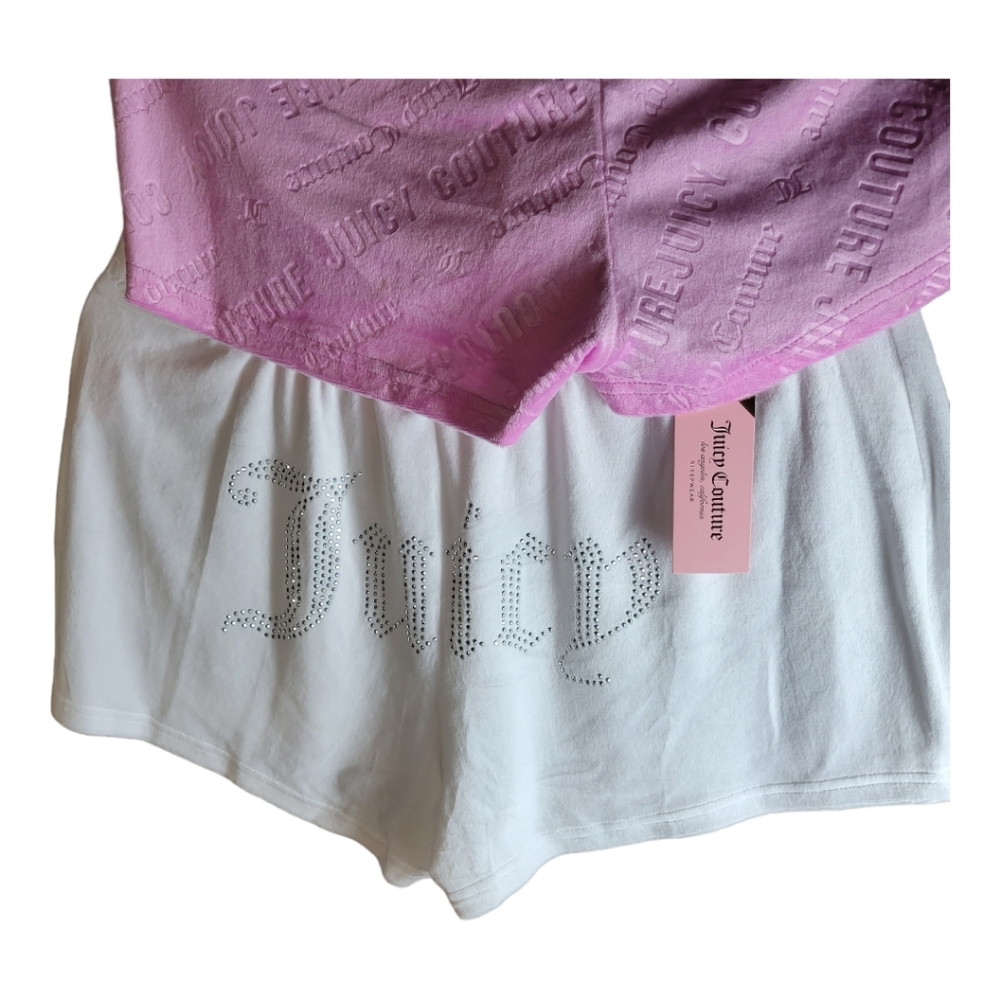 Juicy Couture 2 pack-logo Sleep Shorts - Picture 8 of 14